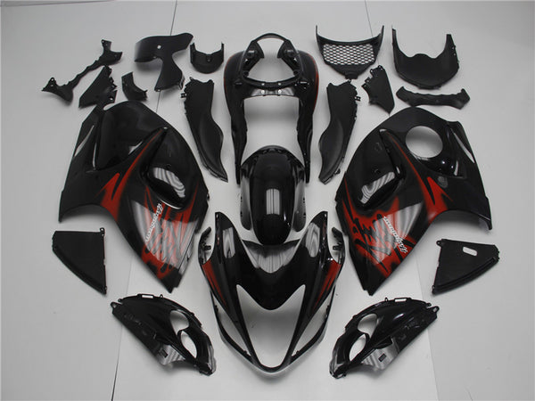 NT Aftermarket Injection ABS Plastic Fairing Fit for GSXR 1300 Hayabusa 2008-2020 Black Red N006