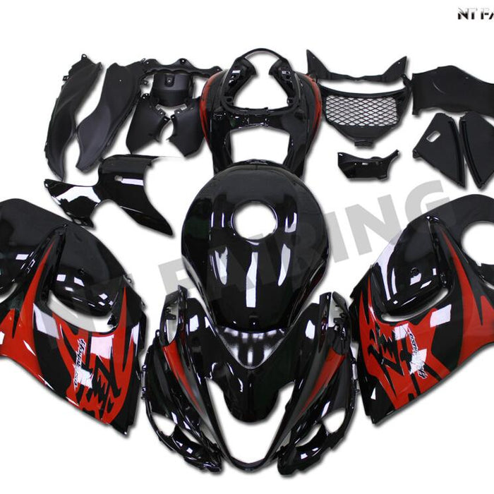 US STOCK NT Aftermarket Injection ABS Plastic Fairing Fit for GSXR 1300 Hayabusa 2008-2020 Red Black N008 Available in CA