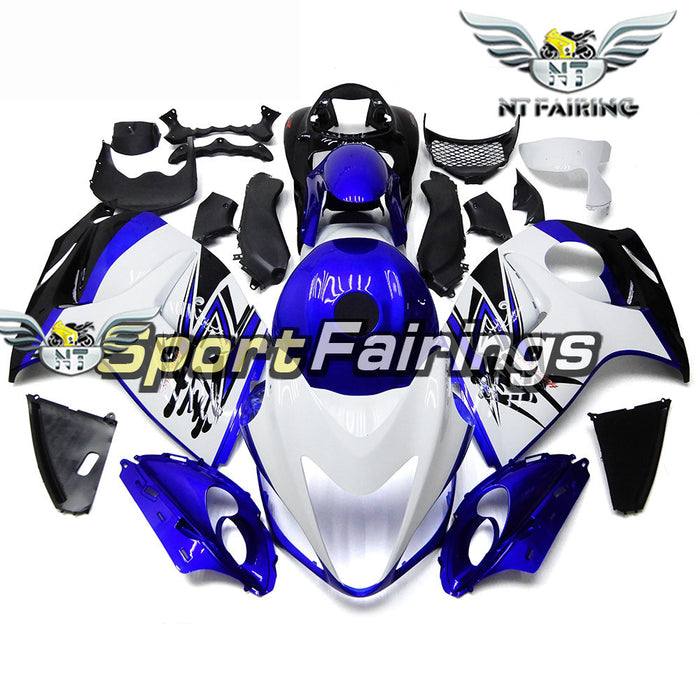 NT Aftermarket Injection ABS Plastic Fairing Fit for GSXR 1300 Hayabusa 2008-2020 White Blue N075