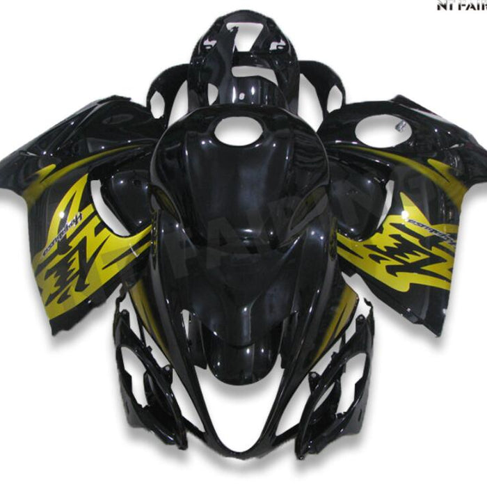 NT Aftermarket Injection ABS Plastic Fairing Fit for GSXR 1300 Hayabusa 2008-2020 Gold Black N018