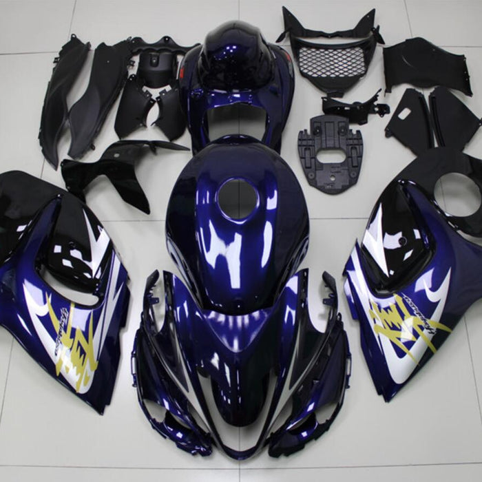 NT Aftermarket Injection ABS Plastic Fairing Fit for GSXR 1300 Hayabusa 2008-2020 Blue Gold N064