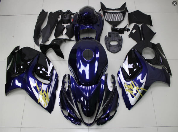 NT Aftermarket Injection ABS Plastic Fairing Fit for GSXR 1300 Hayabusa 2008-2020 Blue Gold N064