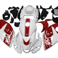 US STOCK NT Aftermarket Injection ABS Plastic Fairing Fit for GSXR 1300 Hayabusa 2008-2020 White Red N079 Available in CA