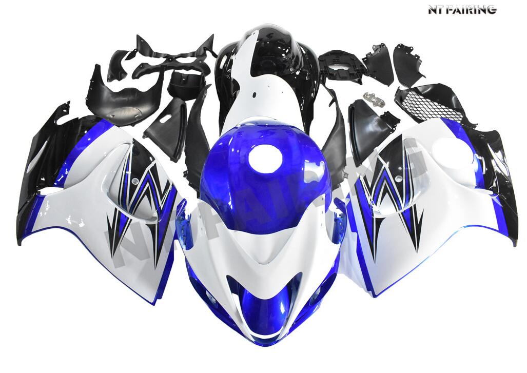 NT Fairing Fit for Suzuki 2008-2020 Hayabusa GSXR 1300 N080- Blue White | ABS Injection