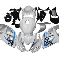 NT Aftermarket Injection ABS Plastic Fairing Fit for GSXR 1300 Hayabusa 2008-2020 White Blue N082