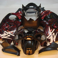 NT Aftermarket Injection ABS Plastic Fairing Fit for GSXR 1300 Hayabusa 1997-2007 Black Red Flame N015