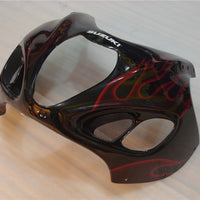 NT Aftermarket Injection ABS Plastic Fairing Fit for GSXR 1300 Hayabusa 1997-2007 Black Red Flame N015