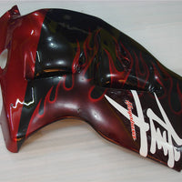 NT Aftermarket Injection ABS Plastic Fairing Fit for GSXR 1300 Hayabusa 1997-2007 Black Red Flame N015
