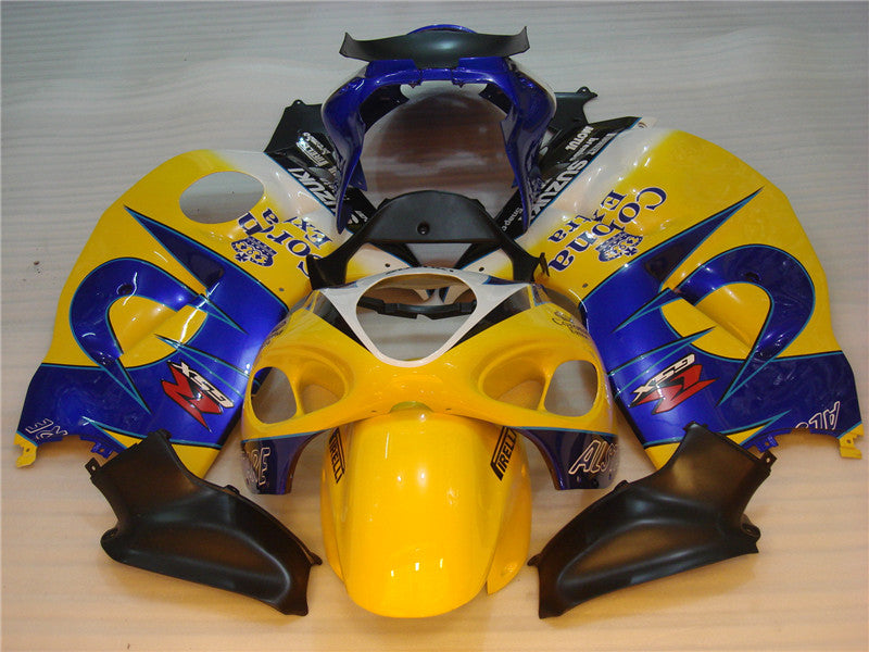 NT Fairing Fit for Suzuki 1999-2007 Hayabusa GSXR 1300 N017- Yellow Blue | ABS Injection