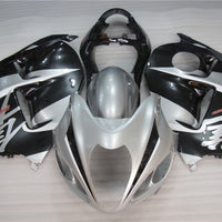 NT Aftermarket Injection ABS Plastic Fairing Fit for GSXR 1300 Hayabusa 1997-2007 Silver Black N039