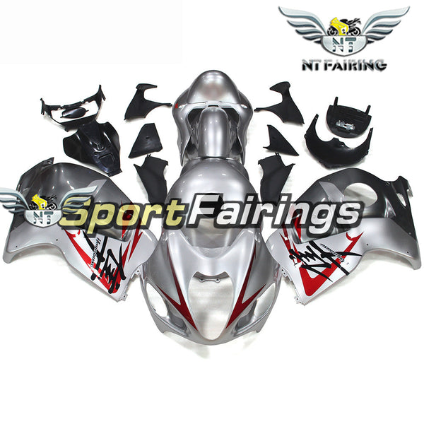 NT Aftermarket Injection ABS Plastic Fairing Fit for GSXR 1300 Hayabusa 1997-2007 Silver Red N083