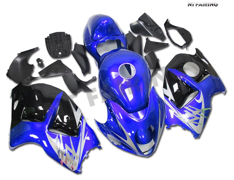 NT Fairing Fit for Suzuki 1999-2007 Hayabusa GSXR 1300 N084- Blue Black Silver | ABS Injection, US Stock