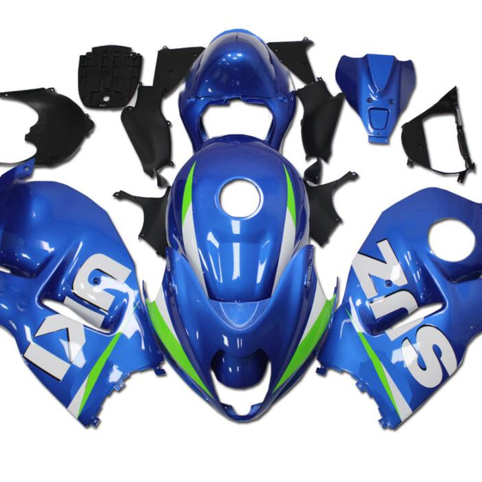 NT Aftermarket Injection ABS Plastic Fairing Fit for GSXR 1300 Hayabusa 1997-2007 Blue White N090