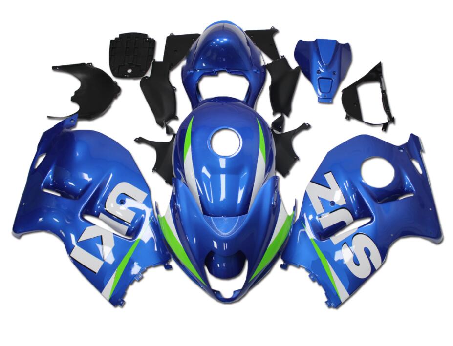 NT Fairing Fit for Suzuki 1999-2007 Hayabusa GSXR 1300 N090- Blue White | ABS Injection