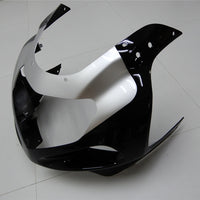 NT Aftermarket Injection ABS Plastic Fairing Fit for GSXR 600/750 2001-2003 Black Silver N002