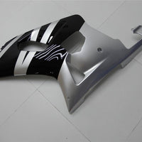 NT Aftermarket Injection ABS Plastic Fairing Fit for GSXR 600/750 2001-2003 Black Silver N002