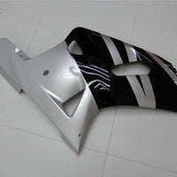 NT Aftermarket Injection ABS Plastic Fairing Fit for GSXR 600/750 2001-2003 Black Silver N002