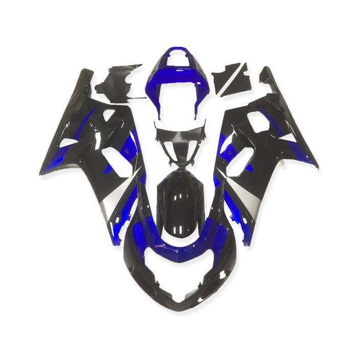 NT Aftermarket Injection ABS Plastic Fairing Fit for GSXR 600/750 2001-2003 Blue Black N004