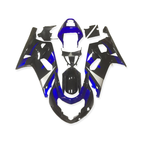 NT Aftermarket Injection ABS Plastic Fairing Fit for GSXR 600/750 2001-2003 Blue Black N004