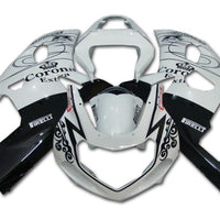 NT Aftermarket Injection ABS Plastic Fairing Fit for GSXR 600/750 2001-2003 White Black N055