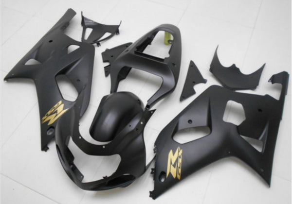 NT Aftermarket Injection ABS Plastic Fairing Fit for GSXR 600/750 2001-2003 Matte Black N068