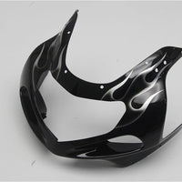NT Aftermarket Injection ABS Plastic Fairing Fit for GSXR 600/750 2001-2003 Black White Flame N078