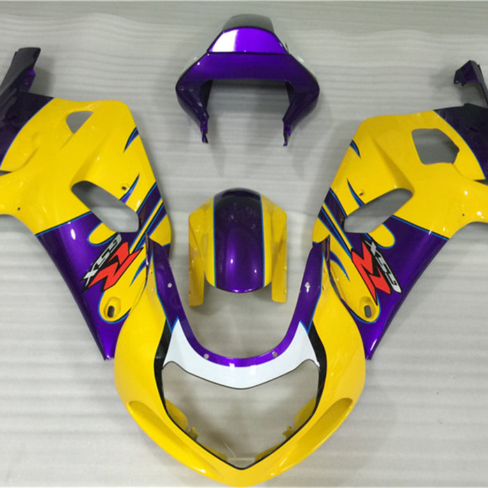 NT Aftermarket Injection ABS Plastic Fairing Fit for GSXR 600/750 2001-2003 Yellow N009
