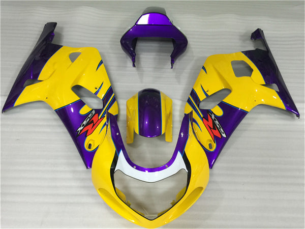 NT Aftermarket Injection ABS Plastic Fairing Fit for GSXR 600/750 2001-2003 Yellow N009