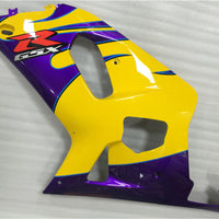 NT Aftermarket Injection ABS Plastic Fairing Fit for GSXR 600/750 2001-2003 Yellow N009
