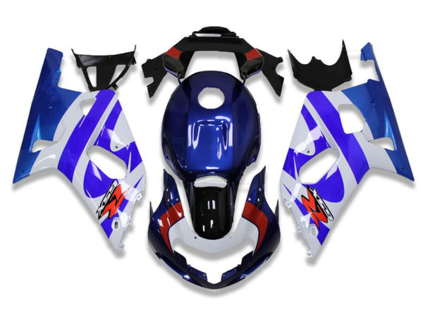 NT Aftermarket Injection ABS Plastic Fairing Fit for GSXR 1000 2000-2002 Blue White Red