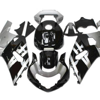 US STOCK NT Aftermarket Injection ABS Plastic Fairing Fit for GSXR 600/750 2001-2003 Silver Black N094 Available in CA