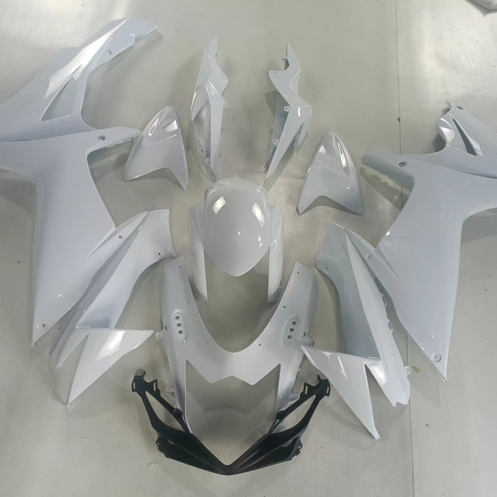 NT Aftermarket Injection ABS Plastic Fairing Fit for GSXR 600/750 2011-2024 Glossy White N0001