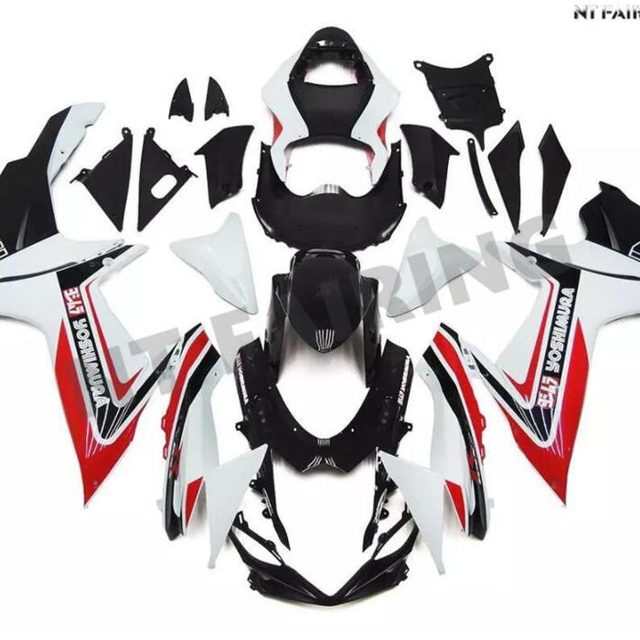 NT Aftermarket Injection ABS Plastic Fairing Fit for GSXR 600/750 2011-2024 White Red Black N010