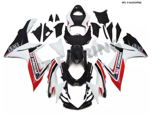 NT Aftermarket Injection ABS Plastic Fairing Fit for GSXR 600/750 2011-2024 White Red Black N010