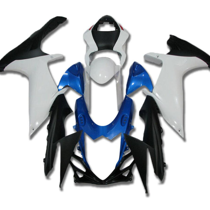 NT Aftermarket Injection ABS Plastic Fairing Fit for GSXR 600/750 2011-2024 Blue White N027