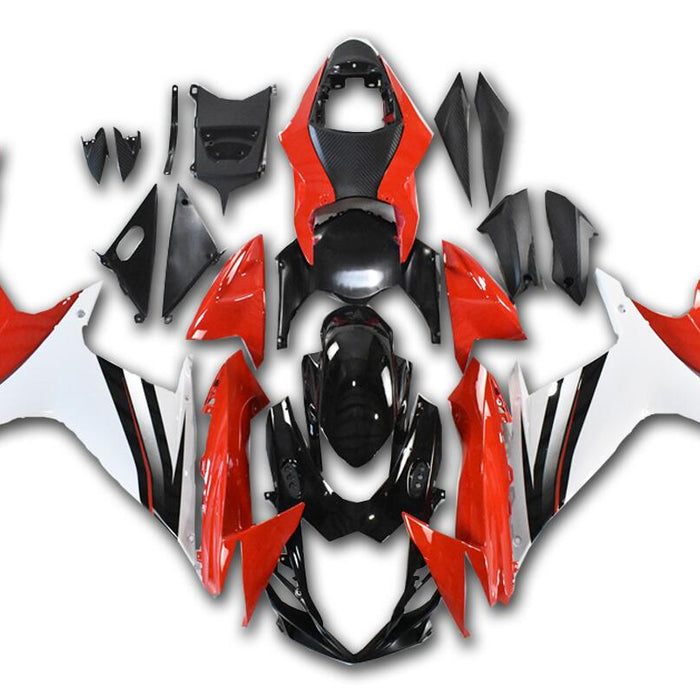 US STOCK NT Aftermarket Injection ABS Plastic Fairing Fit for GSXR 600/750 2011-2024 Red White Black N050 Available in CA