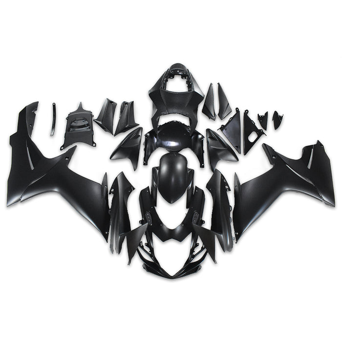 NT Aftermarket Injection ABS Plastic Fairing Fit for GSXR 600/750 2011-2024 Matte Black N061
