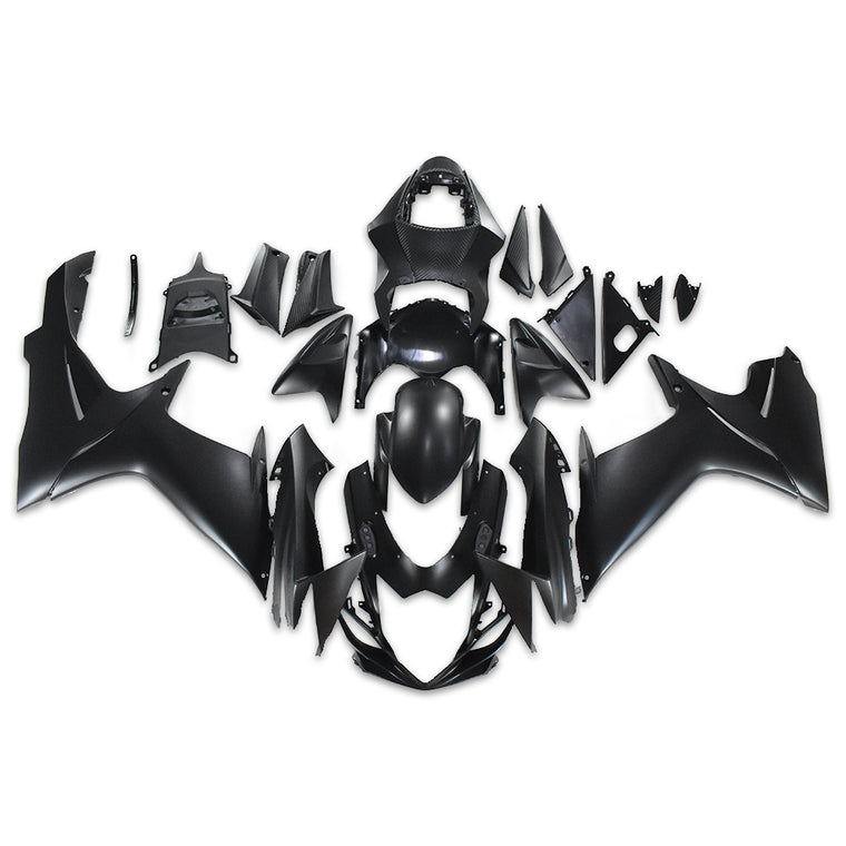 US STOCK NT Aftermarket Injection ABS Plastic Fairing Fit for GSXR 600/750 2011-2024 Matte Black N061 Available in CA