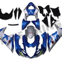 US STOCK NT Aftermarket Injection ABS Plastic Fairing Fit for GSXR 600/750 2011-2024 Blue Silver N062 Available in TX