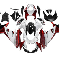 NT Aftermarket Injection ABS Plastic Fairing Fit for GSXR 600/750 2011-2024 White Red N063