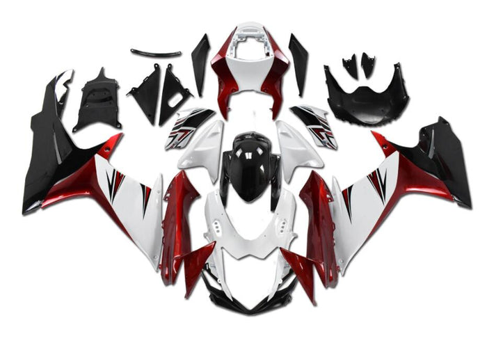 NT Aftermarket Injection ABS Plastic Fairing Fit for GSXR 600/750 2011-2024 White Red N063