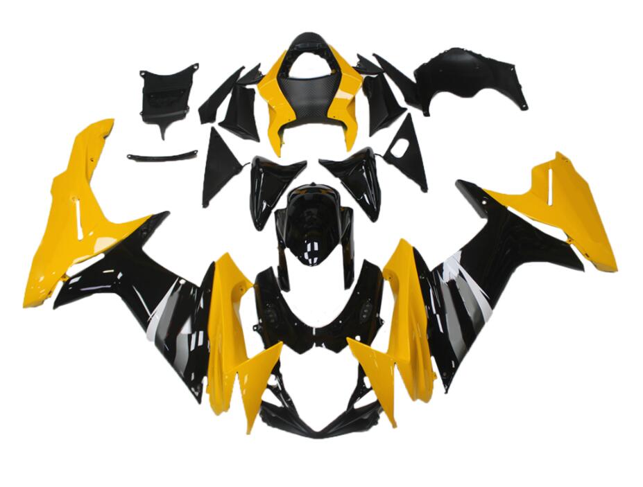 NT Fairing Fit for Suzuki 2011-2027 GSXR600/750 N064- Yellow Black | ABS Injection, US Stock