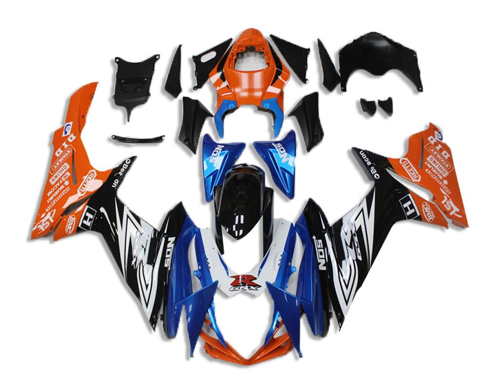 NT Fairing Fit for Suzuki 2011-2027 GSXR600/750 N065- Blue Orange Black | ABS Injection