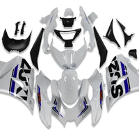 NT Aftermarket Injection ABS Plastic Fairing Fit for GSXR 1000 2017-2025 White Blue N002