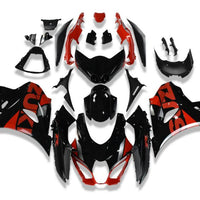 NT Aftermarket Injection ABS Plastic Fairing Fit for GSXR 1000 2017-2025 Black Red N007