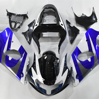 NT Aftermarket Injection ABS Plastic Fairing Fit for GSXR 1000 2000-2002 Black White Blue N007