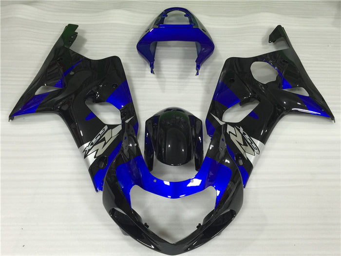 NT Aftermarket Injection ABS Plastic Fairing Fit for GSXR 1000 2000-2002 Blue Black N022