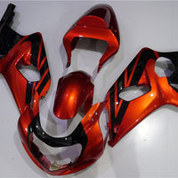 NT Aftermarket Injection ABS Plastic Fairing Fit for GSXR 1000 2000-2002 Orange Black N006