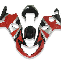 NT Aftermarket Injection ABS Plastic Fairing Fit for GSXR 1000 2000-2002 Red Black N015