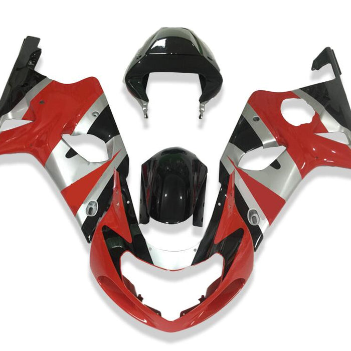 NT Aftermarket Injection ABS Plastic Fairing Fit for GSXR 1000 2000-2002 Red Black N015